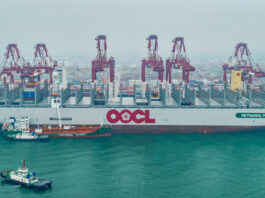OOCL’s first methanol-capable mega-boxship enters service after Qingdao bunkering